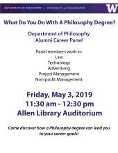 Alumni Panel flyer- all information in the text