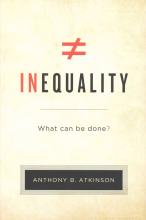 Photo of the cover of Atkinson's book, Inequality: What Can Be Done