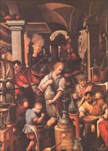 Distillatio, Jan van der Straet (1523-1605), late 16th cent. Image courtesy of: http://www.levity.com/alchemy/derstrae.html