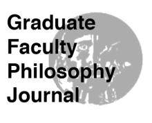 Graduate Faculty Philosophy Journal