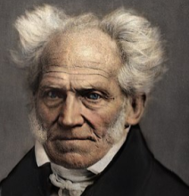 A colorized photo of Schopenhauer