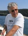 Marc Cohen sailing near Orcas Island