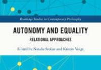 The cover of the edited volume, "Autonomy and Equality"