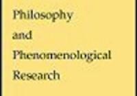 Philosophy and Phenomenological Research
