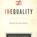 Photo of the cover of Atkinson's book, Inequality: What Can Be Done