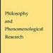 Philosophy and Phenomenological Research